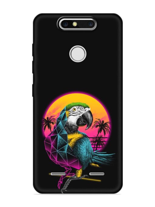 Rad Parrot Embossed Soft Silicone Case for Zte Blade V8 Mini Zapvi