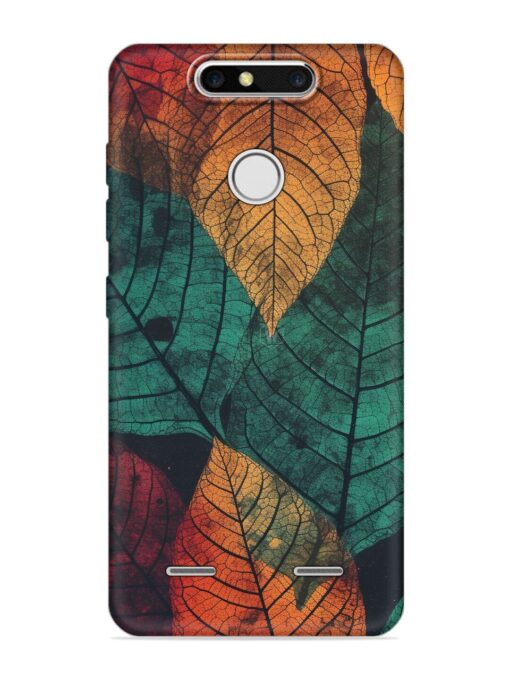 Leaves Artwork Embossed Soft Silicone Case for Zte Blade V8 Mini