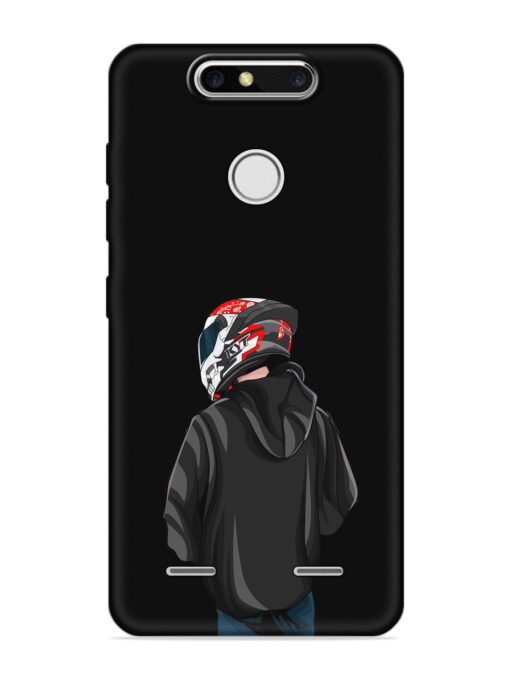 Motorcycle Rider Embossed Soft Silicone Case for Zte Blade V8 Mini