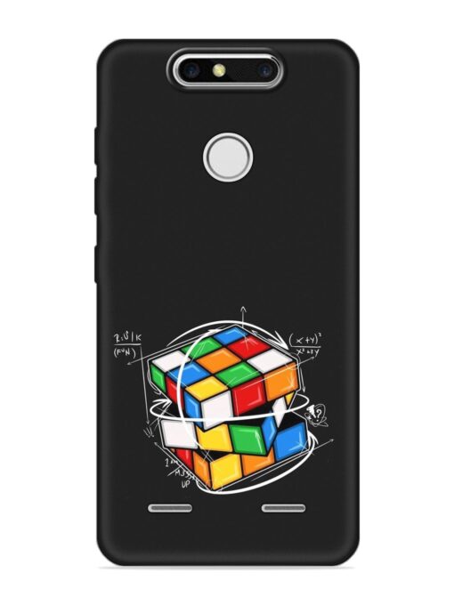 Cubik Vector Embossed Soft Silicone Case for Zte Blade V8 Mini Zapvi