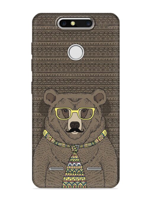 Grizzly Bear Embossed Soft Silicone Case for Zte Blade V8 Mini Zapvi