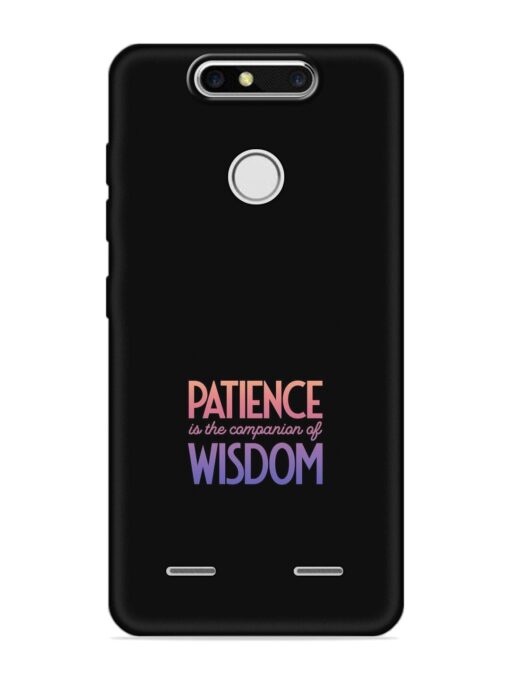 Patience Is The Embossed Soft Silicone Case for Zte Blade V8 Mini