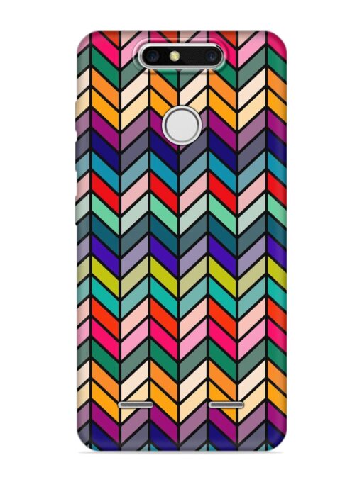 Retro Bauhaus Design Embossed Soft Silicone Case for Zte Blade V8 Mini