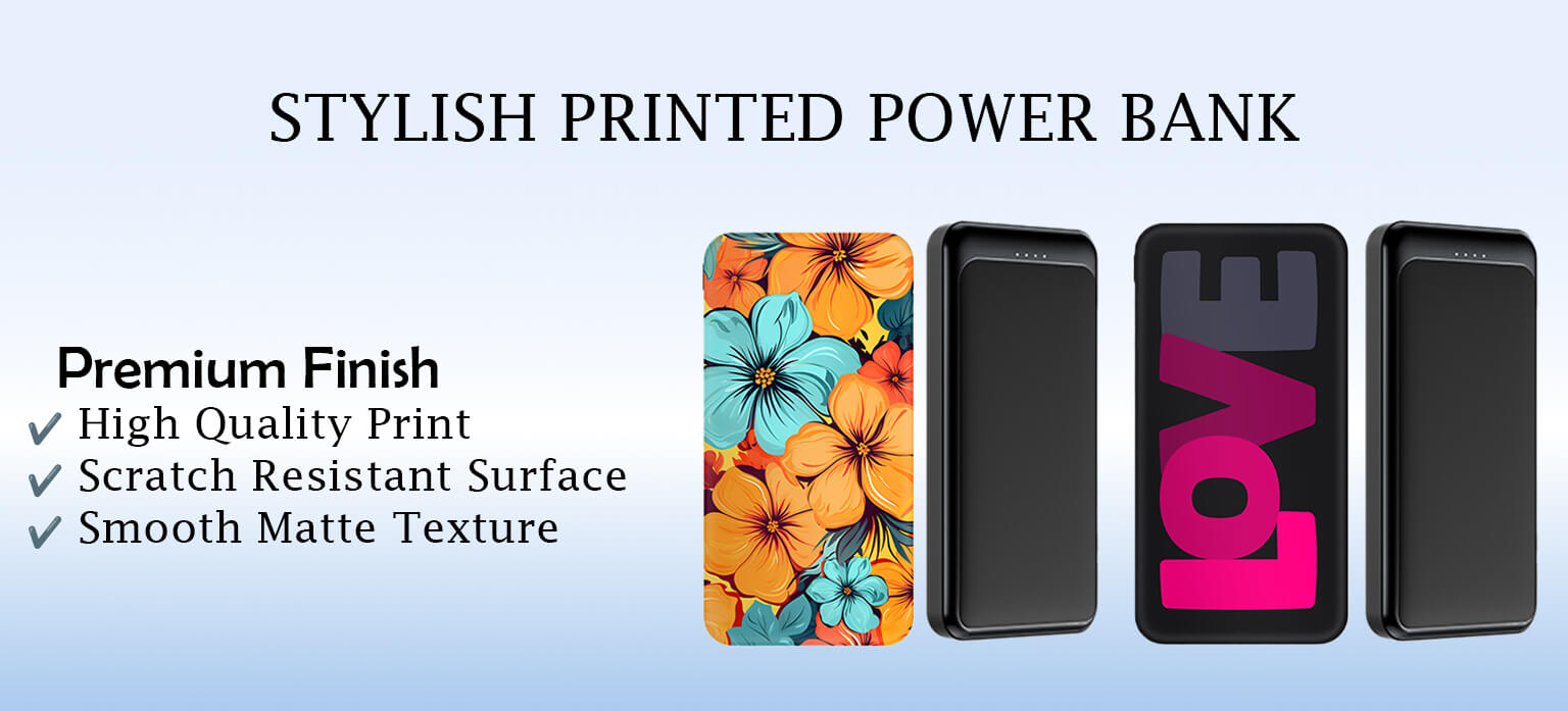 Acoustic Guitar Sunset Illustration Printed Designer 10000 mAh PowerBank Zapvi