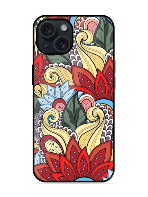 Flower Patterns Glossy Metal TPU Case Zapvi