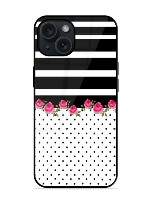 Flower Polka Dots Glossy Metal TPU Case Zapvi