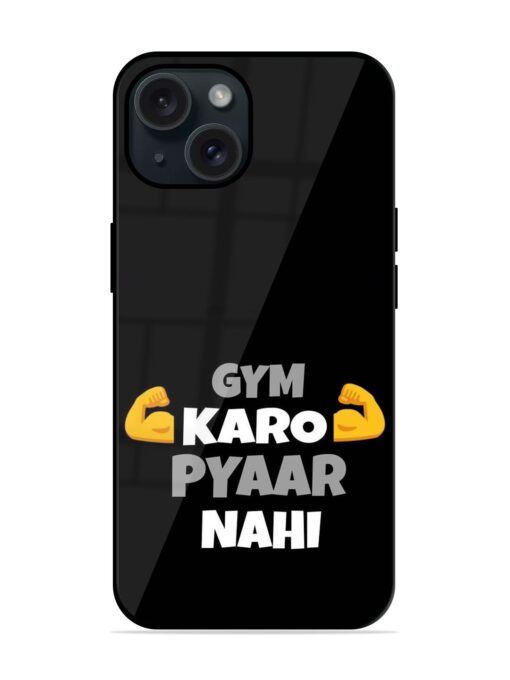 Gym Karo Pyaar Nahi Glossy Metal TPU Case Zapvi