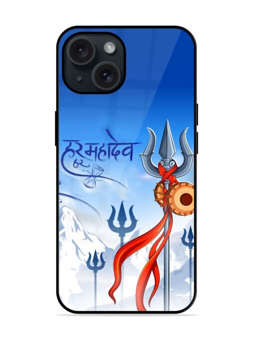 Har Har Mahadev Trishul Glossy Metal TPU Case Zapvi