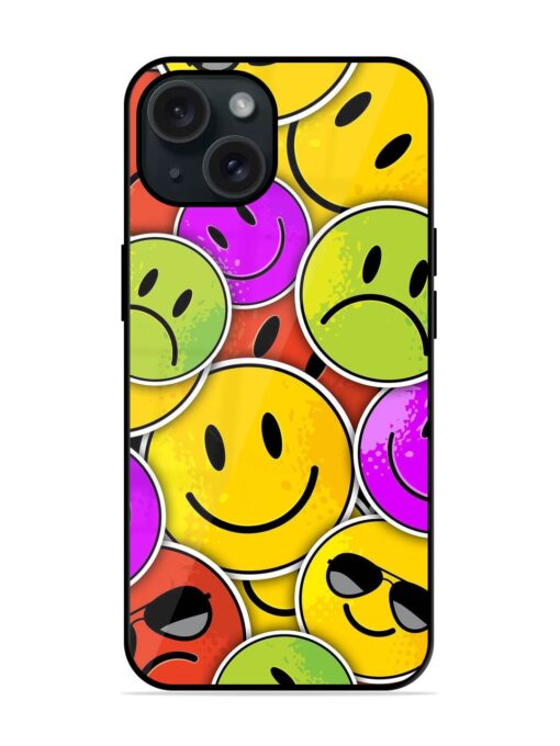 Emoji Pattern Art Glossy Metal TPU Case Zapvi