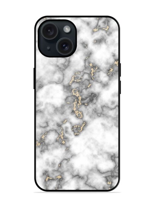 Gray And Gold Marble Glossy Metal TPU Case Zapvi