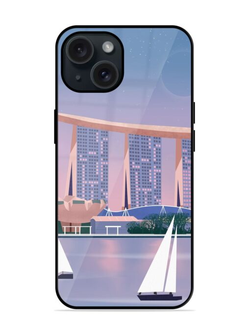 Singapore Scenery Architecture Glossy Metal TPU Case Zapvi