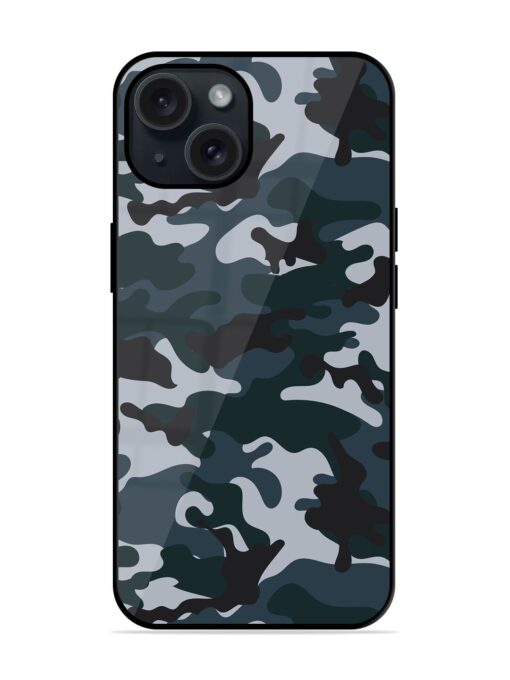 Dark Blue Army Military Art Glossy Metal TPU Case Zapvi