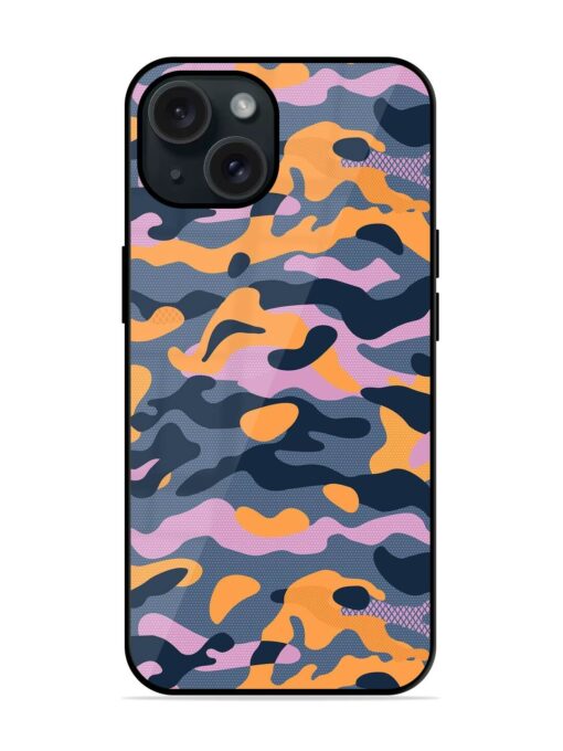 Camouflage Army Military English Orange Art Glossy Metal TPU Case Zapvi