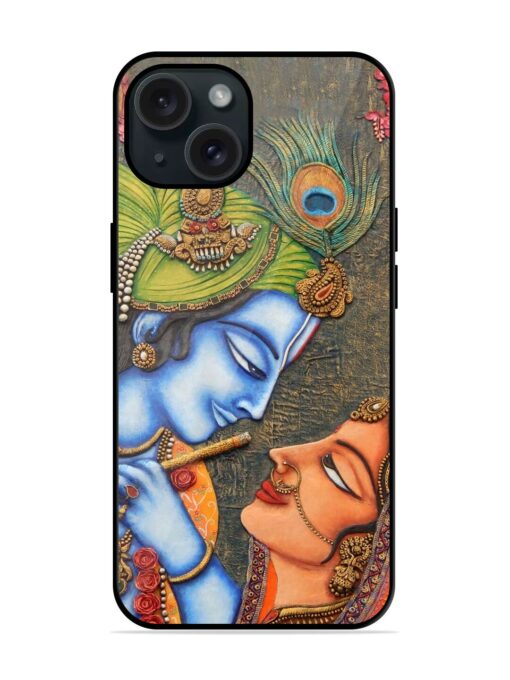 Lord Radha Krishna Flute Art Glossy Metal TPU Case Zapvi