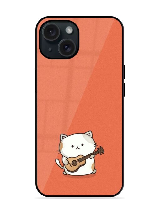 Cat With Guitar Glossy Metal TPU Case Zapvi