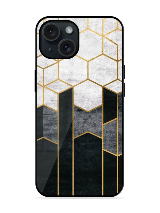 Cube Marble Art Glossy Metal TPU Case Zapvi