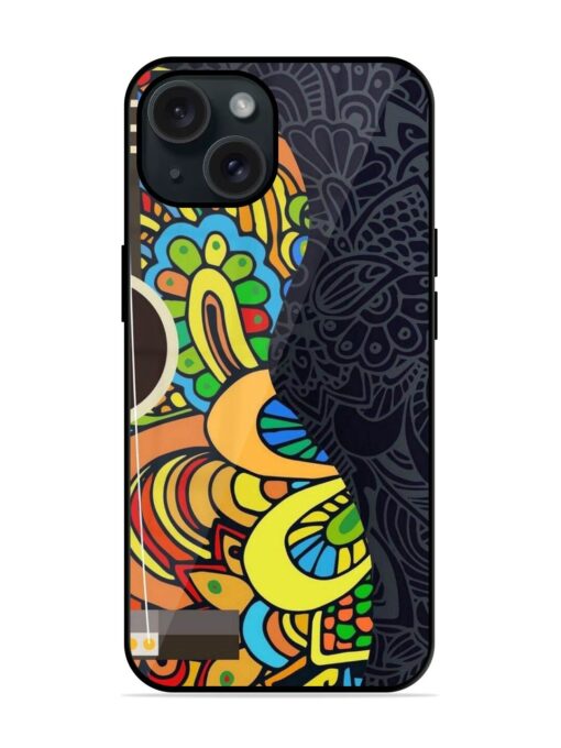 Guitar Vector Art Glossy Metal TPU Case Zapvi