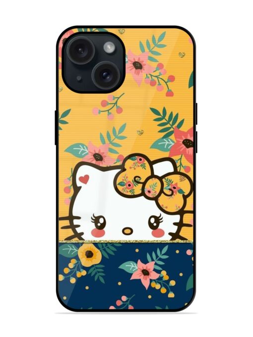 Hello Kitty Yellow Art Glossy Metal TPU Case Zapvi