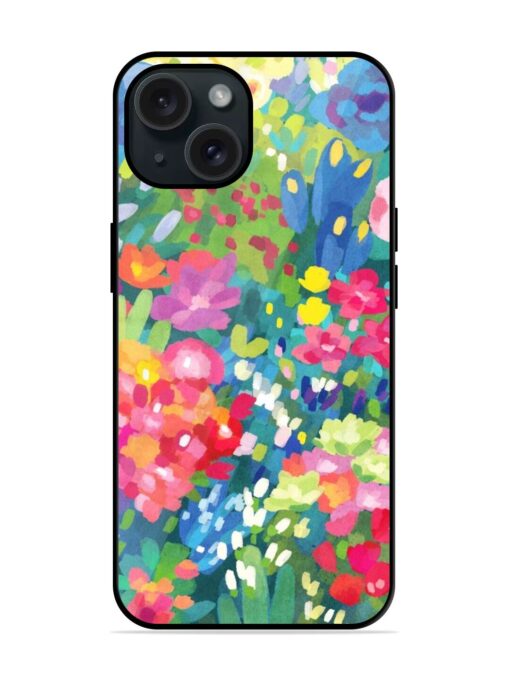 Watercolor Flower Art Glossy Metal TPU Case Zapvi