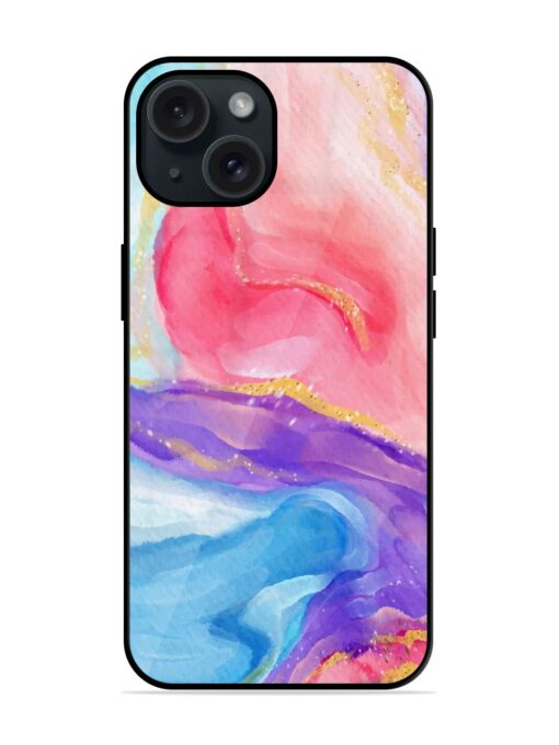 Watercolor Gradient Glossy Metal TPU Case Zapvi