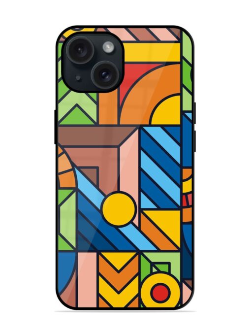 Colorful Geometric Glossy Metal TPU Case Zapvi