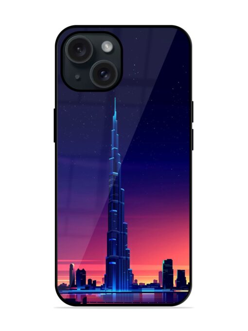 Burj Khalifa Background Glossy Metal TPU Case Zapvi