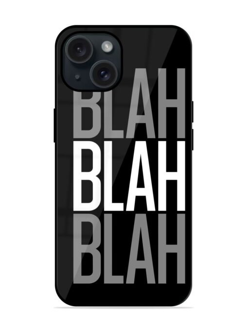 Blah Blah Blah Wallpaper Glossy Metal TPU Case Zapvi