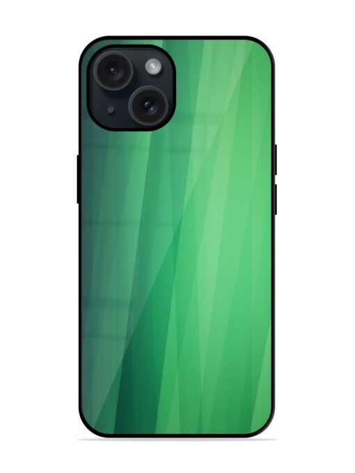 Abstract Green Gradient Background Glossy Metal TPU Case Zapvi