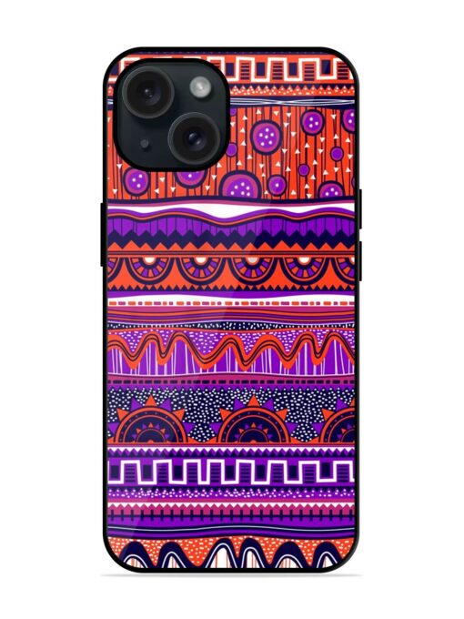 Ethnic Seamless Pattern Glossy Metal TPU Case Zapvi