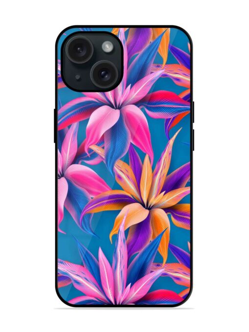 Cordyline Fruticosa Seamless Glossy Metal TPU Case Zapvi