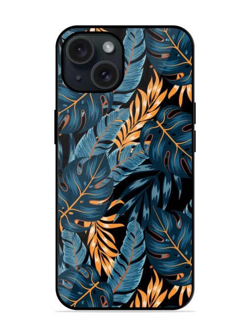 Floral Seamless Tropical Glossy Metal TPU Case Zapvi