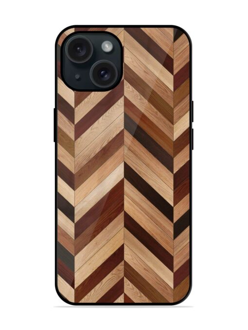 Seamless Wood Parquet Glossy Metal TPU Case Zapvi