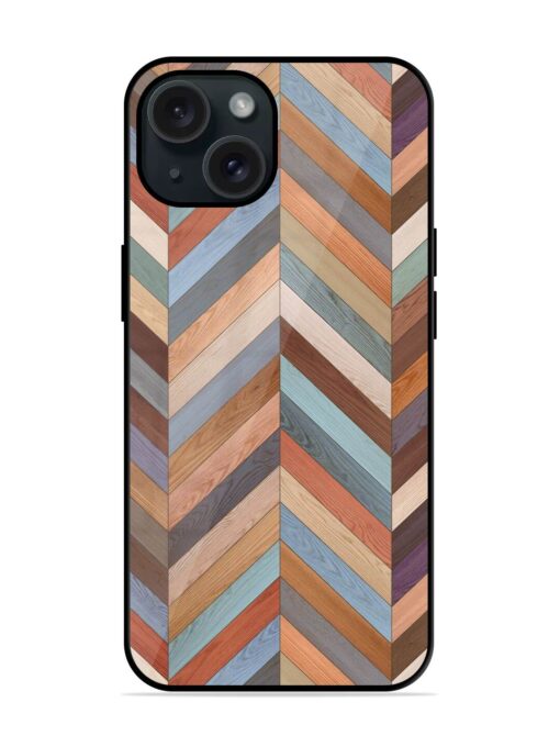 Seamless Wood Parquet Glossy Metal TPU Case Zapvi