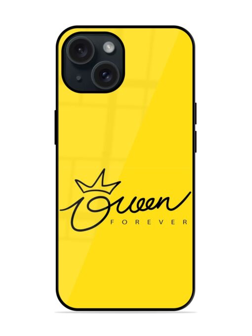 Queen Typography Crown Glossy Metal TPU Case Zapvi