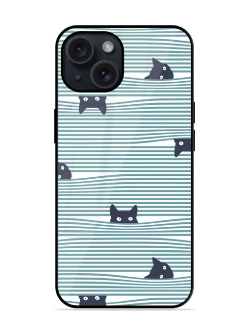 Combination Pattern Cat Glossy Metal TPU Case Zapvi