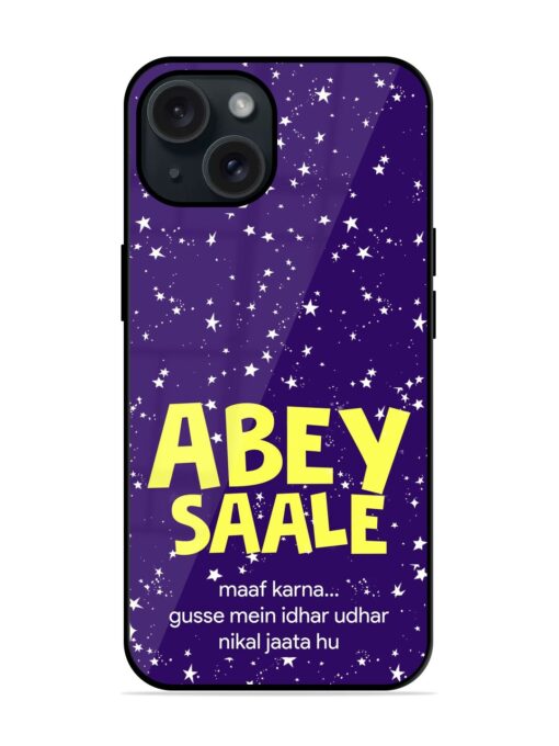 Abey Saale Humorous Glossy Metal TPU Case Zapvi