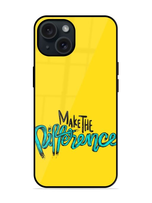 Quote Make Difference Glossy Metal TPU Case Zapvi