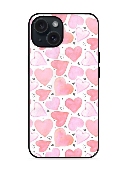 Seamless Pattern Watercolor Glossy Metal TPU Case Zapvi