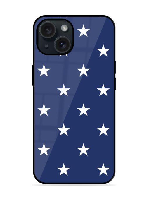 White Star Pattern Glossy Metal TPU Case Zapvi