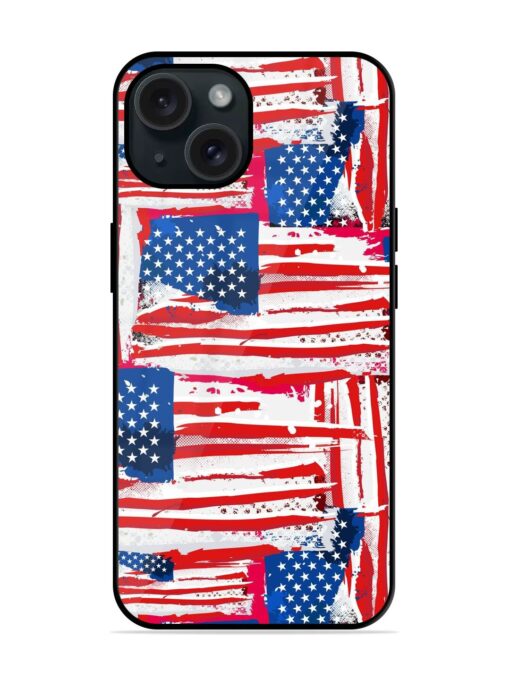 Usa Flag Seamless Glossy Metal TPU Case Zapvi