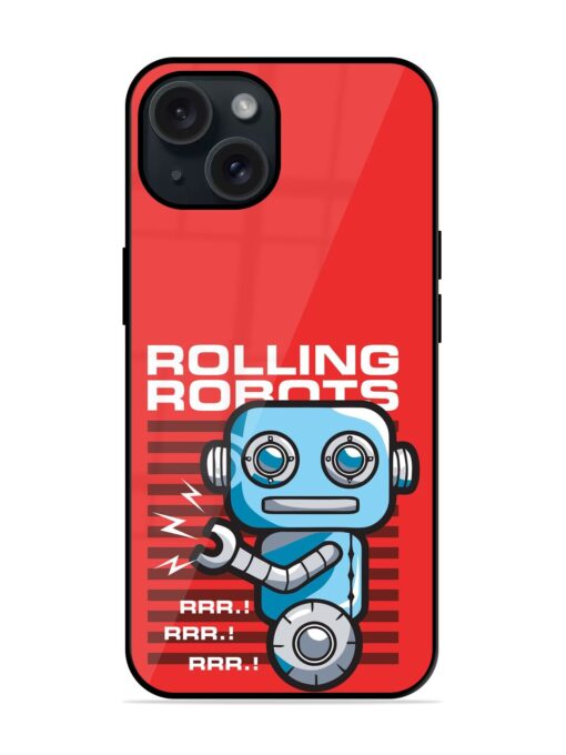 Robot Image Vector Glossy Metal TPU Case Zapvi