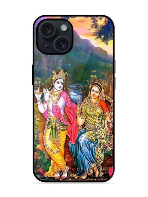 Radha Krishna Painting Glossy Metal TPU Case Zapvi