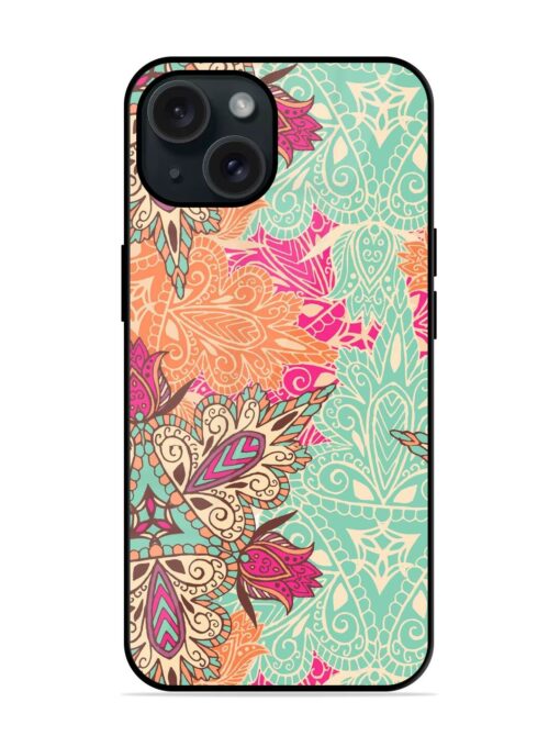 Mandala Vector Pattern Glossy Metal TPU Case Zapvi