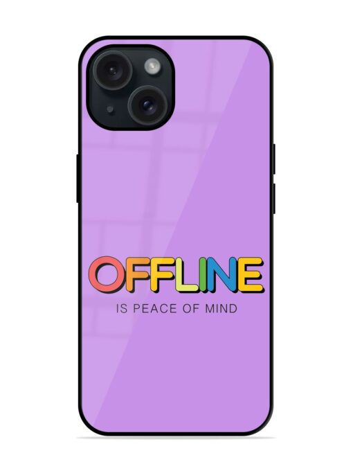 Offline Slogan Rainbow Glossy Metal TPU Case Zapvi