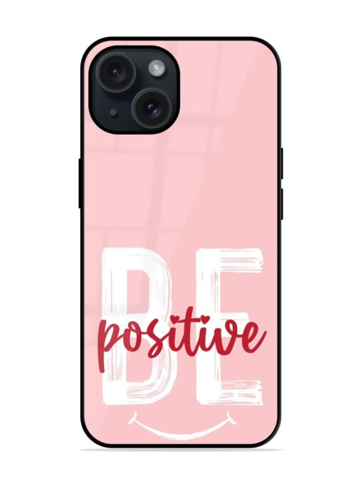 Be Positive Slogan Glossy Metal TPU Case Zapvi