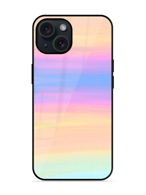 Striped Watercolor Hand Glossy Metal TPU Case Zapvi