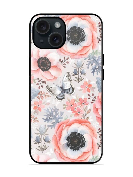 Seamless Pattern Anemones Glossy Metal TPU Case Zapvi