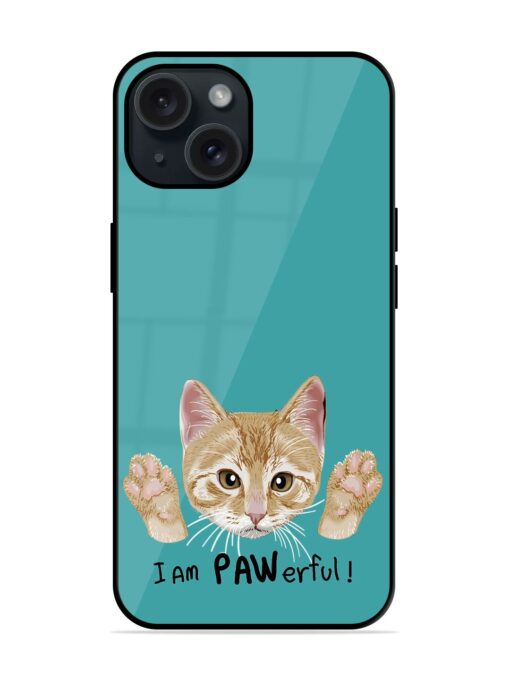 Typography Slogan Cat Glossy Metal TPU Case Zapvi