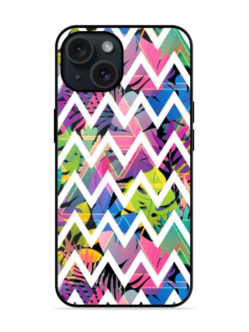 Zigzag Strips On Glossy Metal TPU Case Zapvi