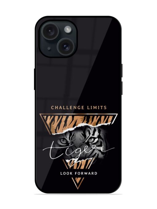 Tiger Slogan Black Glossy Metal TPU Case Zapvi